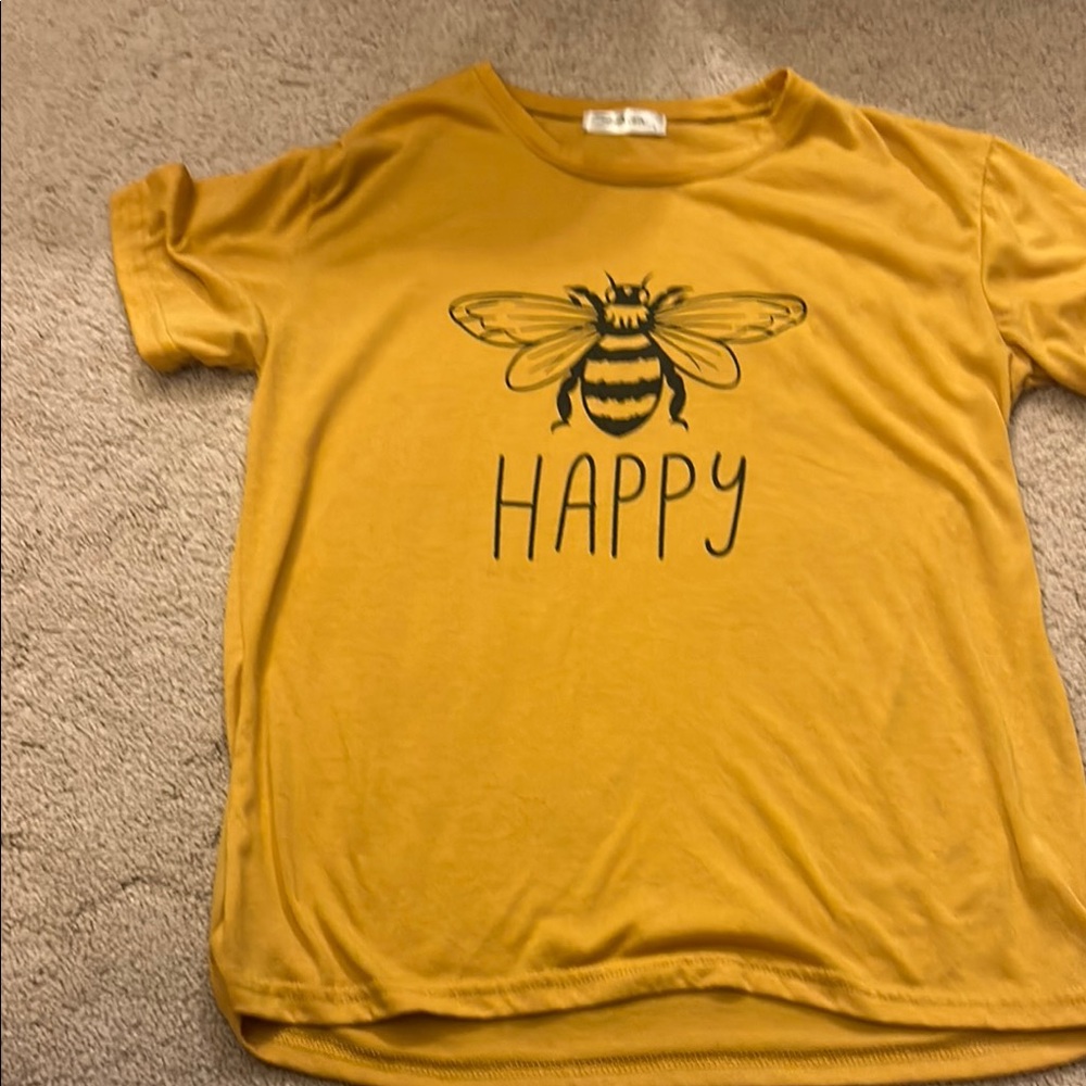 Yellow Bee Graphic women T-Shirt